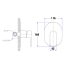 Dove Wall Mixer Chrome