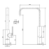 Ruki Solid Brass Kitchen Sink Mixer Chrome