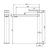 Ruki High Rise Basin Mixer Matt Black