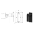 Ruki Wall Mixer Matte Black