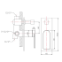 Ruki Wall Mixer with Diverter Chrome