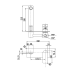 Ruki Wall Basin Mixer Brushed Gold