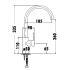 Otus Pin Handle Sink Mixer Chrome