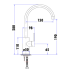Otus Pin Handle Basin Mixer Chrome