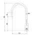 Otus Pull Out Sink Mixer Matt Black