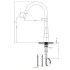 Otus Pull Out Sink Mixer Matt Black