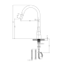 Otus Pull Out Sink Mixer Brushed Gold