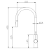 Aziz-II Pull Out Sink Mixer Gunmetal