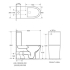 Pani Care Toilet Pan (Rimless) With Slim Duraplas Seat Cover 