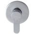 Maya Round Spoon Shaped Handle Wall Mixer Chrome