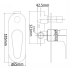 Lava Wall Mixer with Diverter Chrome