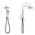 New Regal Round Mini Multi-function Shower Set Chrome, 250mm Plastic Shower Head