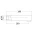 Yale Cylinda Bath Spout 180mm Matt Black