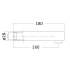 Yale Cylinda Bath Spout Chrome