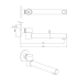 OTUS SWIVEL BATH SPOUT Brushed Gold