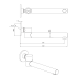 OTUS SWIVEL BATH SPOUT Gun Metal