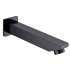 Yale Square Bath Spout 200mm Matt Black
