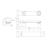 Ruki Swivel Bath Spout Brushed Gold
