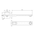 Ruki Bath Spout Matt Black