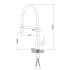 Luxa sink mixer Chrome