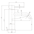 Otus Slimline SS Basin Mixer Curved Spout in Gun Metal 