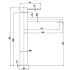 Otus Slimline SS Highrise Basin Mixer Brushed Stainless Steel