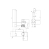 Otus Slimline SS Wall Basin Mixer Trim Kits in Matt Black