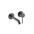Otus Slimline SS Wall Basin Mixer Separate Back Plate Trim Kits in Gun Metal 