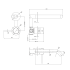Otus Slimline SS Wall Basin Mixer Separate Back Plate Trim Kits in Matt Black
