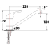 Flick Sink Mixer  Matt Black