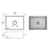 New Cora Above / Undermount Sink 580 x 440 x 200mm