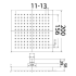 Rosa Square Overhead Shower 200mm Chrome