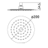 Dove Round Overhead Shower Mirror Polish