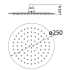 Dove Round Overhead Shower Mirror Polish