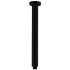 Round Vertical Shower Arm Matt Black