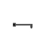 Square Horizontal Shower Arm Matt Black