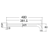 Round Horizontal Shower Arm Matt Black