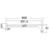 Round Horizontal Shower Arm Brushed Nickel