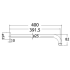 Round Horizontal Shower Arm Chrome