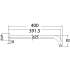 Round Horizontal Shower Arm Brushed Stainless Steel