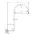 Clasico High-rise Shower Arm in Matt Black