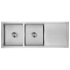 Eden Double Bowl & Single Drainer Sink 1160mm x 450mm x 208mm Stainless Steel
