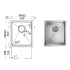 Eden Above / Undermount R10 380 x 440 x 200mm