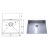 Rosa Above / Undermount 580 x 440 x 200mm