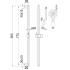Cora Round Sliding Shower Set Brushed Stainless Steel