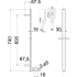 Eden Square Sliding Shower Set Gun Metel