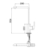 Eden Round Cornered Rectangle Handle Sink Mixer Brushed Nickel
