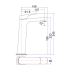 Eden High Rise Basin Mixer Matt Black