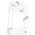 Eden High Rise Basin Mixer Chrome
