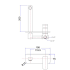 Eden Wall Basin Mixer Chrome